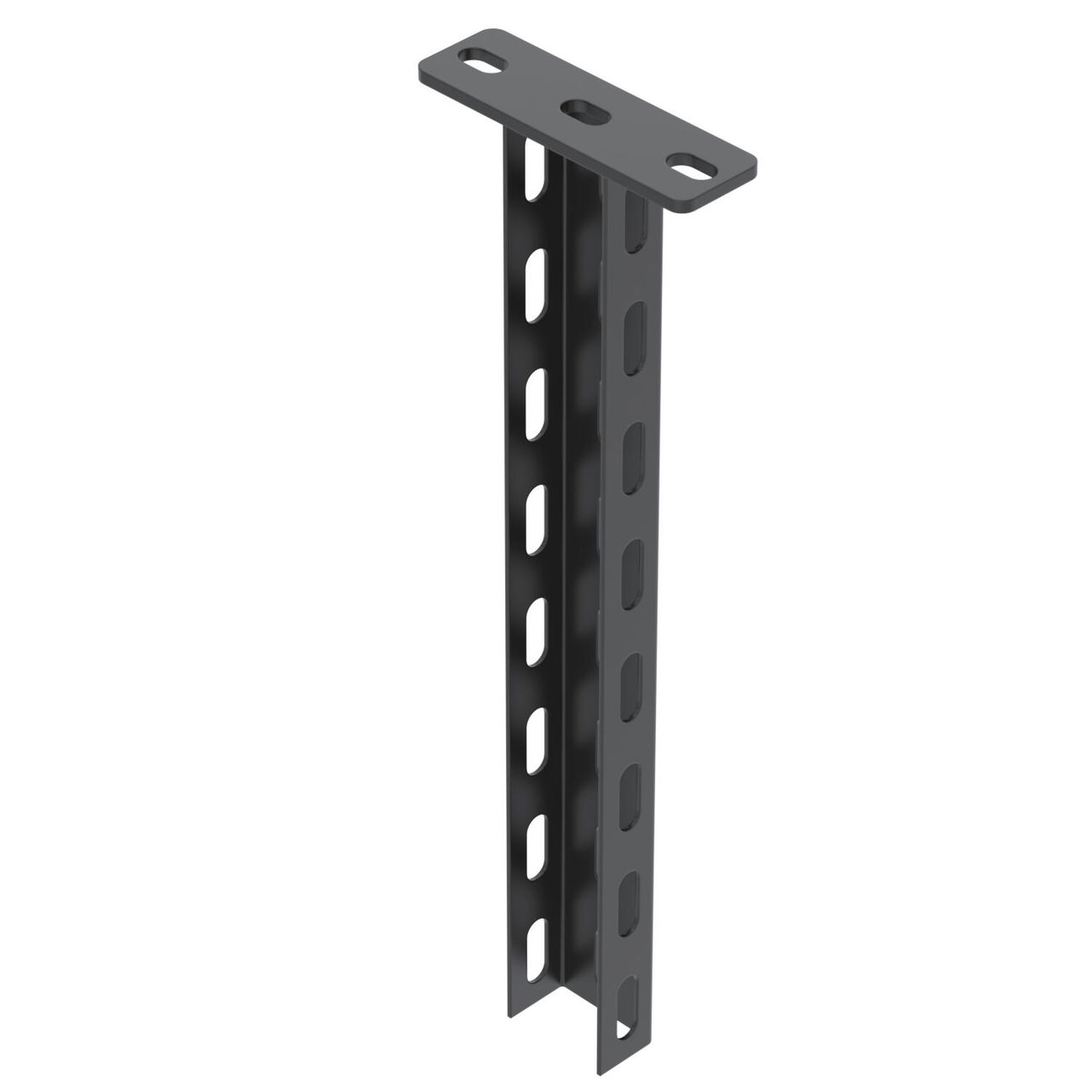 Pendural U com cabeça soldada 50x30x400 Aço PES135 - Poliéster preto RAL 9005