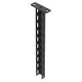 Support with welded head plate 50x30x500 Aço PES135 - Poliéster preto RAL 9005
