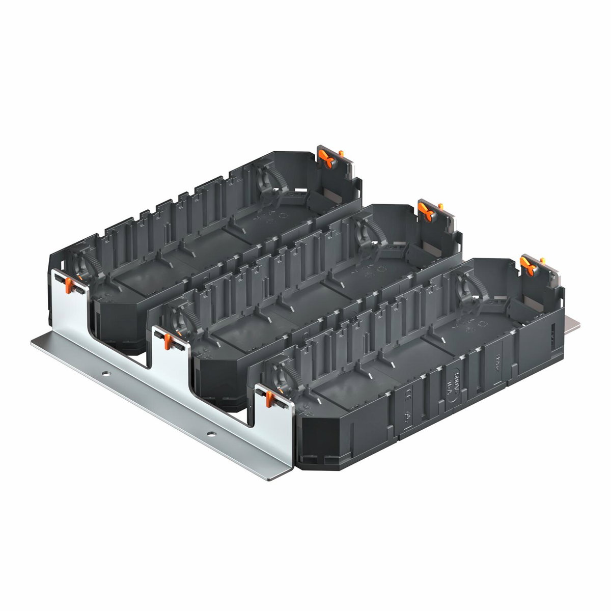 Mounting set heavy duty with 3 mounting boxes UT4 250x250x44 Aço galvanizado pelo método Sendzimir