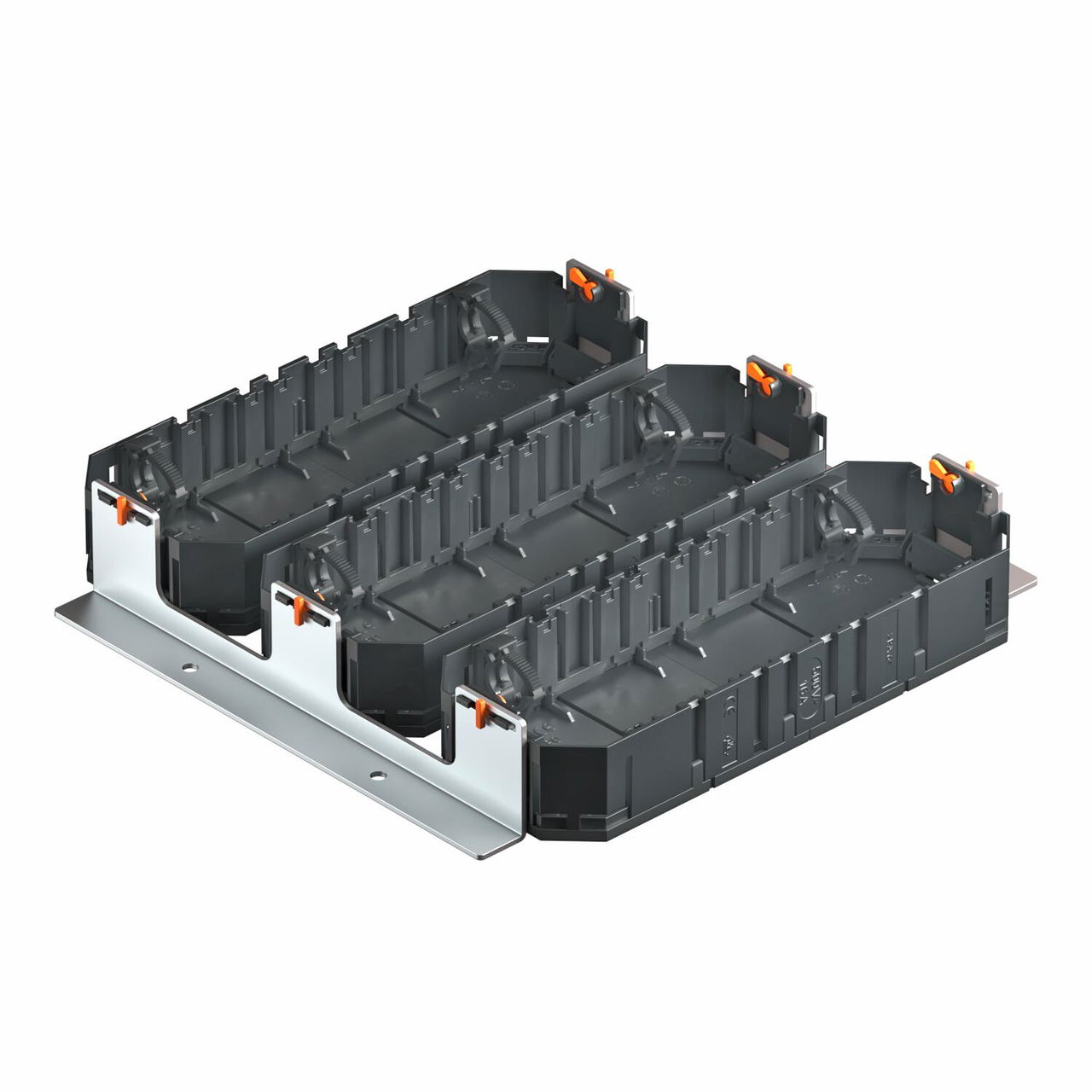 Mounting set heavy duty with 3 mounting boxes UT4 250x250x44 Aço galvanizado pelo método Sendzimir