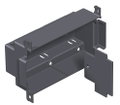 Suporte de aparelhos para T4L 153,5x97x55 Poliamida preto grafite RAL 9011