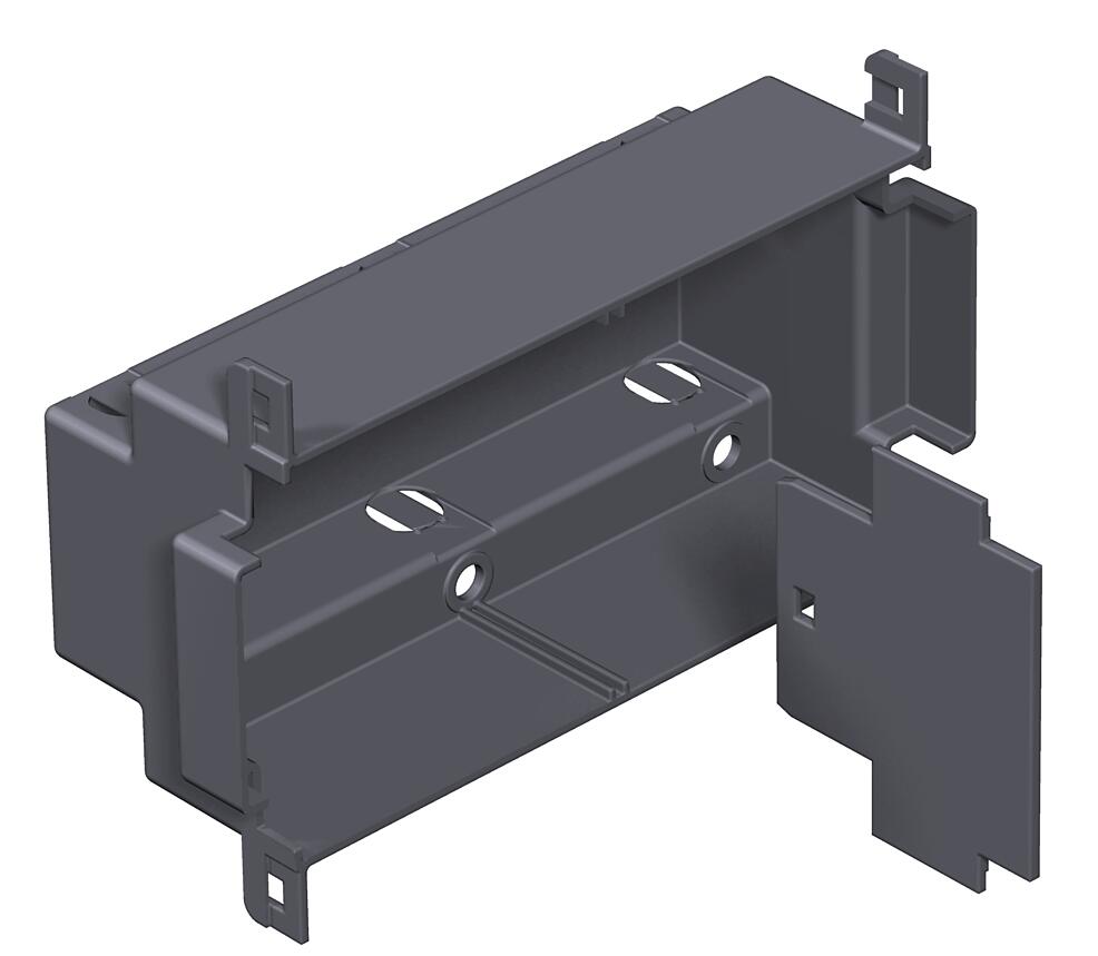Suporte de aparelhos para T4L 153,5x97x55 Poliamida preto grafite RAL 9011