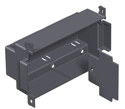 Suporte de aparelhos para T4L 153,5x97x55 Poliamida preto grafite RAL 9011