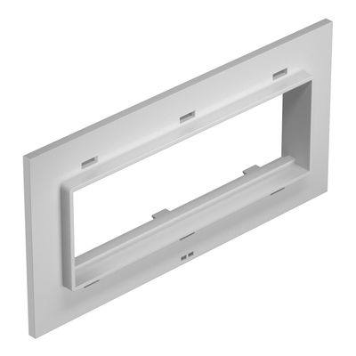 Espelho triplo Modul 45 para T4L/T8NL Poliamida cinzento claro RAL 7035