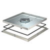 Cassete para grandes cargas para tubo periscópio 383x383x20 Aço inoxidável, livre de ferrugem 1.4301 A2 1.4301