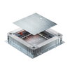 Junction and branch box for screed height 115-160 mm 400x380x80 Aço galvanizado pelo método Sendzimir