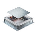 Junction and branch box for screed height 115-160 mm 400x380x80 Aço galvanizado pelo método Sendzimir