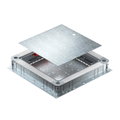 Junction and branch box for screed height 115-160 mm 500x480x80 Aço galvanizado pelo método Sendzimir