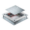 Caixa de pavimento para altura pavimento 80-160mm 400x380x80 Aço galvanizado pelo método Sendzimir