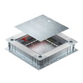 Caixa de pavimento para altura pavimento 80-160mm 400x380x80 Aço galvanizado pelo método Sendzimir