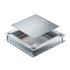 Caixa de pavimento com entrada de tubo 500x480x80 Aço galvanizado pelo método Sendzimir