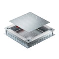 Caixa de pavimento com entrada de tubo 500x480x80 Aço galvanizado pelo método Sendzimir
