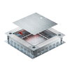 Caixa de pavimento com entrada de tubo 400x380x80 Aço galvanizado pelo método Sendzimir