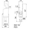 Abraçadeira BBS 2056 dupla 08-12mm Aço Galvanizado por imersão a quente após maquinação