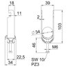 Abraçadeira BBS 2056 dupla 28-34mm Aço Galvanizado por imersão a quente após maquinação