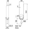 Abraçadeira BBS 2056 tripla 34-40mm Aço Galvanizado por imersão a quente após maquinação
