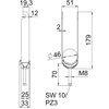 Abraçadeira BBS 2056 tripla 40-46mm Aço Galvanizado por imersão a quente após maquinação