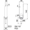 Abraçadeira BBS 2056 tripla 28-34mm Alumínio