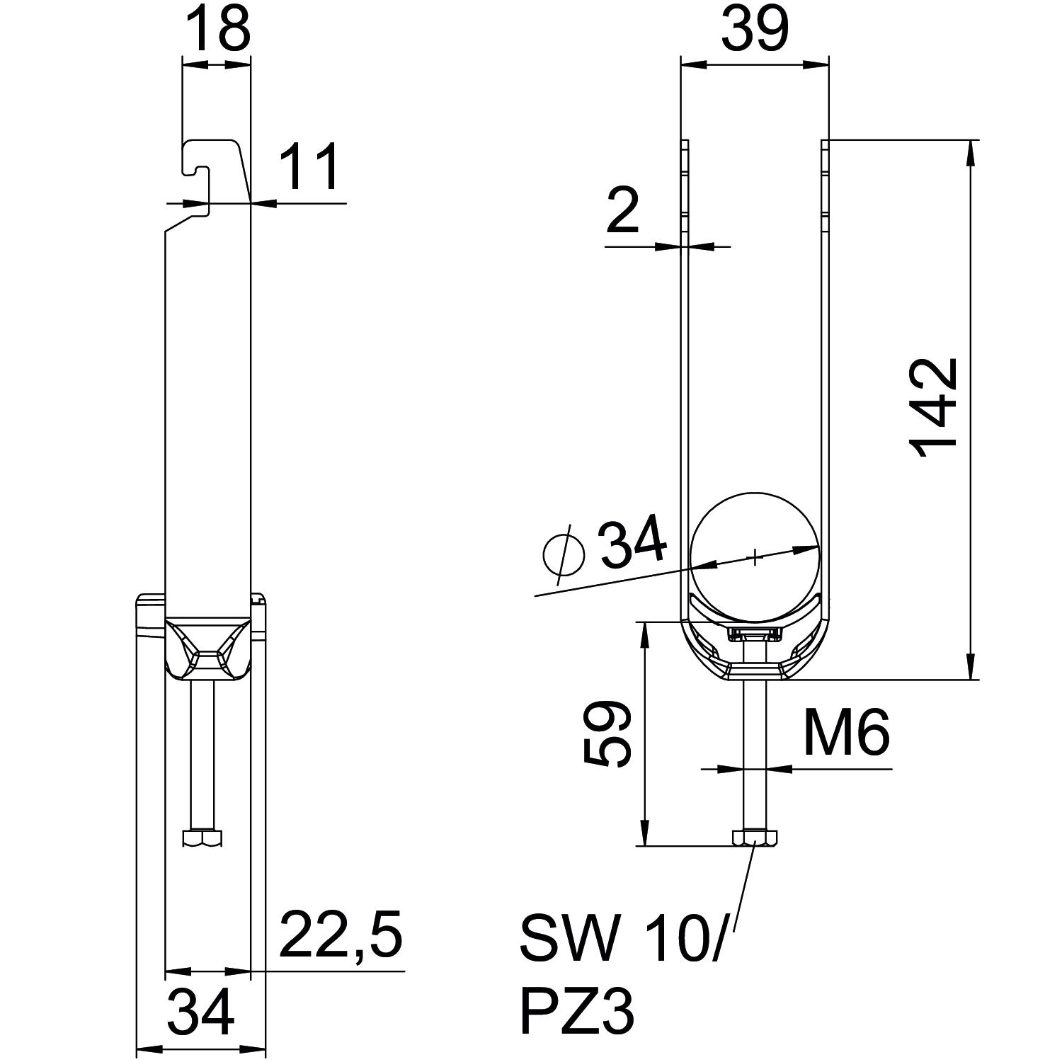 Abraçadeira BBS 2056 tripla 28-34mm Alumínio – Imagem 2 de 2