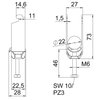Abraçadeira BBS 2056 dupla 16-22mm Aço Galvanizado por imersão a quente após maquinação