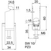 Abraçadeira BBS 2056 dupla 12-16mm Aço Galvanizado por imersão a quente após maquinação