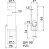 Abraçadeira BBS 2056 dupla 08-12mm Aço Galvanizado por imersão a quente após maquinação