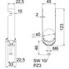 Abraçadeira BBS 2056 dupla 34-40mm Aço Galvanizado por imersão a quente após maquinação