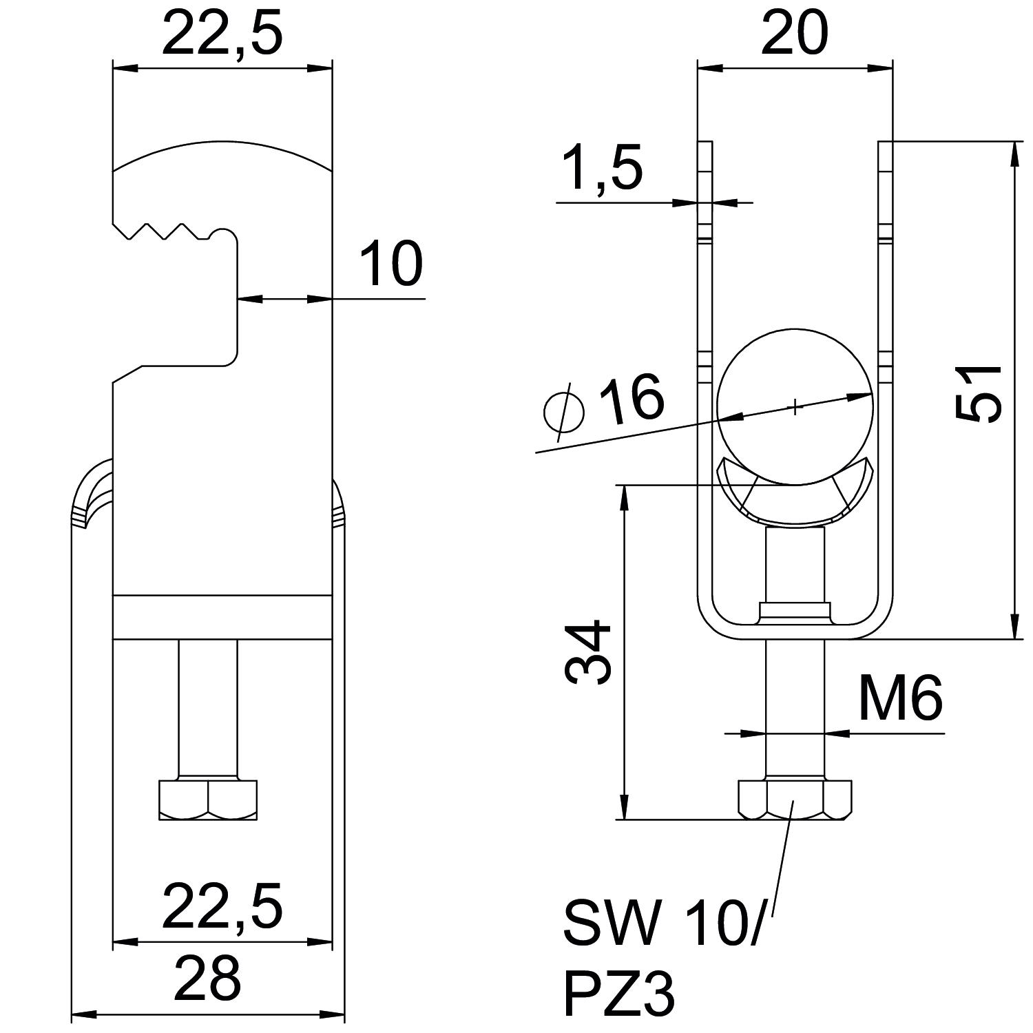 Abraçadeira BBS 2056 12-16mm Aço inoxidável, livre de ferrugem A2 1.4301 brilhante, pós-tratamento – Imagem 2 de 2