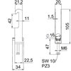 Abraçadeira BBS 2056 dupla 12-16mm Aço Galvanizado por imersão a quente após maquinação