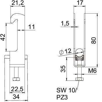 Abraçadeira BBS 2056 08-12mm Aço inoxidável, livre de ferrugem A2 1.4301 brilhante, pós-tratamento – Imagem 2 de 2