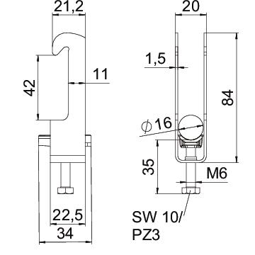 Abraçadeira BBS 2056 12-16mm Aço inoxidável, livre de ferrugem A2 1.4301 brilhante, pós-tratamento – Imagem 2 de 2