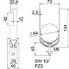 Abraçadeira BBS 2056 58-64mm Aço inoxidável, livre de ferrugem A2 1.4301 brilhante, pós-tratamento
