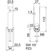 Abraçadeira BBS 2056 tripla 16-22mm Aço Galvanizado por imersão a quente após maquinação