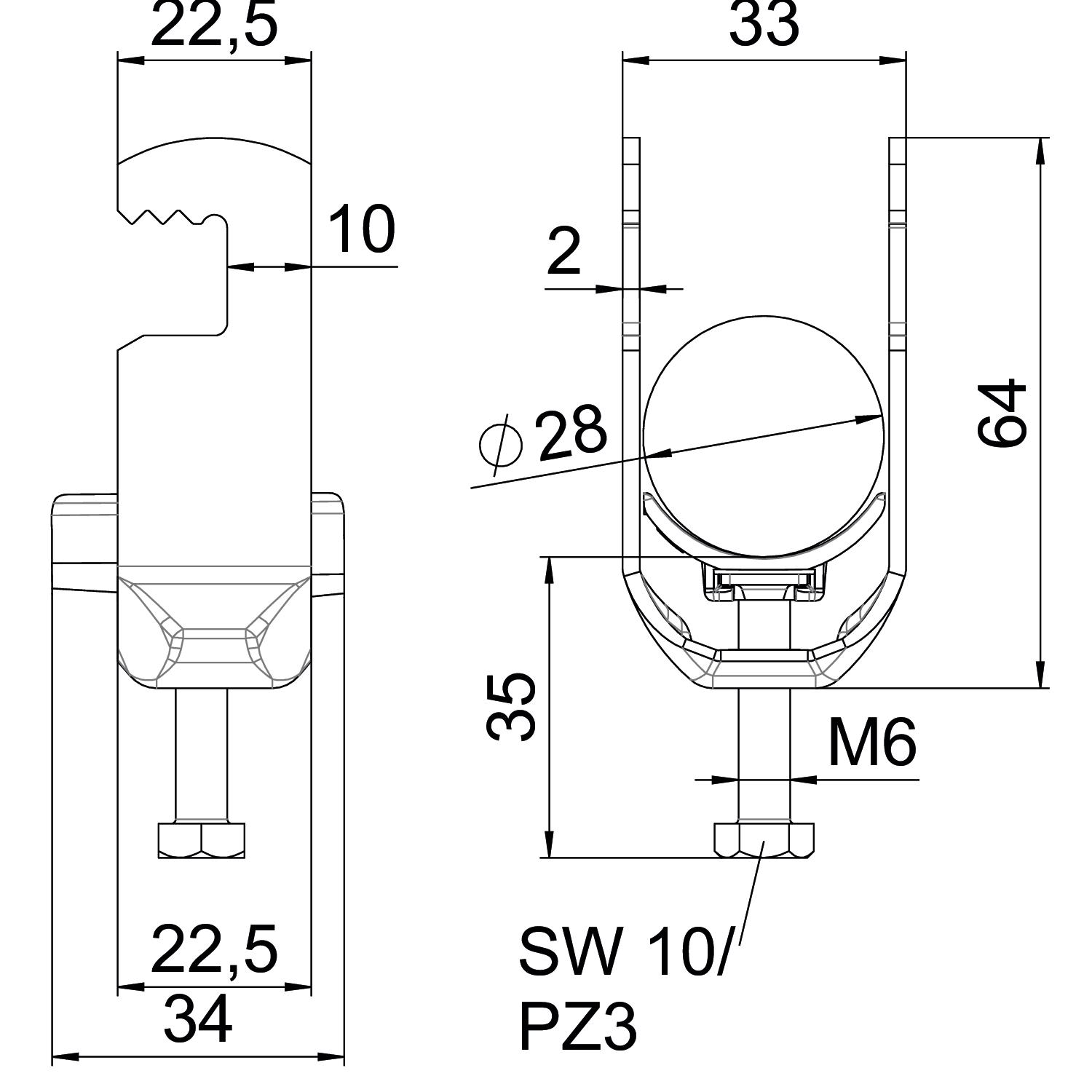 Abraçadeira BBS 2056 22-28mm Alumínio – Imagem 2 de 2