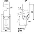 Abraçadeira BBS 2056 16-22mm Alumínio