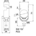 Abraçadeira BBS 2056 28-34mm Alumínio