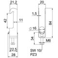 Abraçadeira BBS 2056 12-16mm Aço inoxidável, livre de ferrugem A2 1.4301 brilhante, pós-tratamento