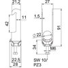 Abraçadeira BBS 2056 16-22mm Aço inoxidável, livre de ferrugem A2 1.4301 brilhante, pós-tratamento