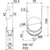 Abraçadeira BBS 2056 58-64mm Aço Galvanizado por imersão a quente após maquinação