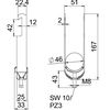 Abraçadeira BBS 2056 dupla 40-46mm Aço Galvanizado por imersão a quente após maquinação