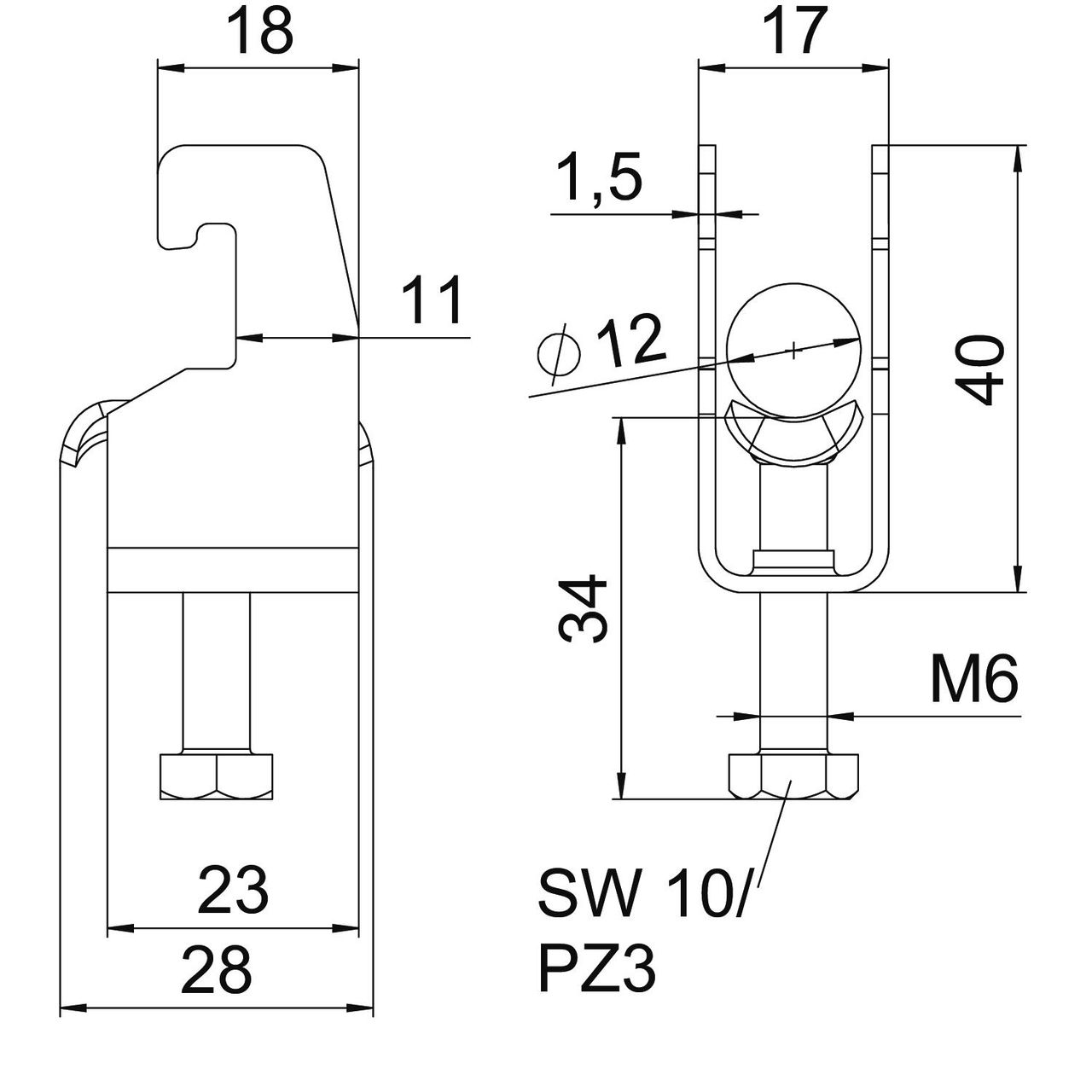 Abraçadeira BBS 2056 8-12mm Aço inoxidável, livre de ferrugem A2 1.4301 brilhante, pós-tratamento – Imagem 2 de 2