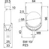 Abraçadeira BBS 2056 52-58mm Aço inoxidável A4 1.4571 brilhante, pós-tratamento