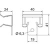 Beam clamp with fastening hole 15-20mm Aço Lamela de zinco zinco