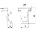 Clip de suspensão para abraçadeira de até 8 mm 1,5-4mm Aço Lamela de zinco zinco
