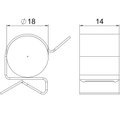 Clip de suspensão para cabo 15-18mm 1-4mm Aço Lamela de zinco zinco