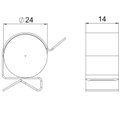 Clip de suspensão para cabo 19-24mm 1-4mm Aço Lamela de zinco zinco