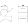 Clip de suspensão para cabo 10-11mm 4-7,5mm Aço Lamela de zinco zinco
