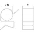 Clip de suspensão para cabo 15-18mm 4-7,5mm Aço Lamela de zinco zinco