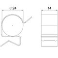 Clip de suspensão para cabo 19-24mm 4-7,5mm Aço Lamela de zinco zinco