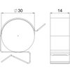 Clip de suspensão para cabo 25-30mm 4-7,5mm Aço Lamela de zinco zinco